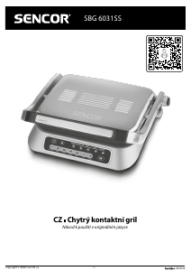 Manuál Sencor SBG 6031SS Kontaktní gril
