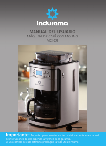 Manual de uso Indurama MCI-CR Máquina de café
