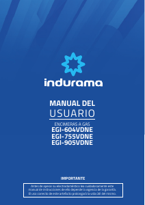 Manual de uso Indurama EGI-755VDNE Placa