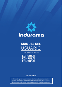 Manual de uso Indurama EGI-905AI Placa
