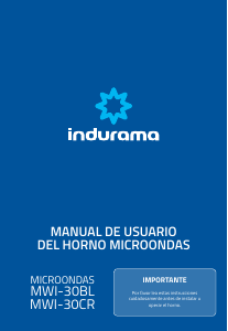 Manual de uso Indurama MWI-30BL Microondas
