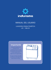 Manual de uso Indurama LRI-15BLSA Lavadora