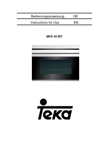 Bedienungsanleitung Teka MCX 45.1 BIT Mikrowelle