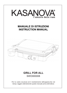 Manual Kasanova SWO000008 Contact Grill