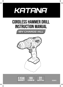 Manual Katana 220001 Drill-Driver