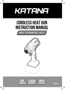 Manual Katana 220090 Heat Gun