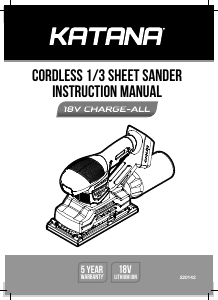 Manual Katana 220142 Orbital Sander