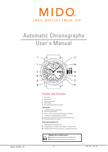 Manual Mido M005.614.36.031.00 Multifort Chronograph Watch