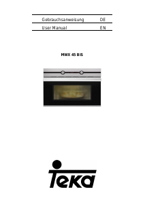 Manual Teka MWX 45 BIS Microwave