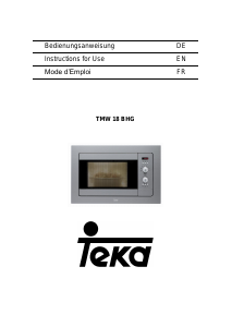 Manual de uso Teka TMW 18 BHG Microondas