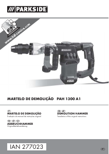 Manual Parkside PAH 1300 A1 Demolition Hammer