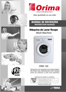 Manual Orima ORM 106 Máquina de lavar roupa