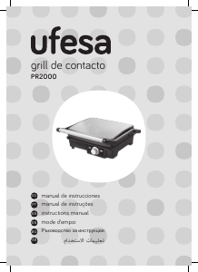 Manual de uso Ufesa PR2000 Grill de contacto