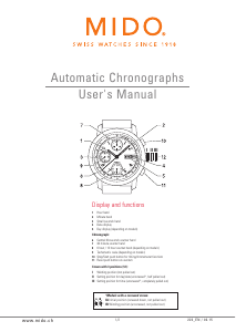 Manual Mido M016.414.11.041.00 Commander Chronograph Watch