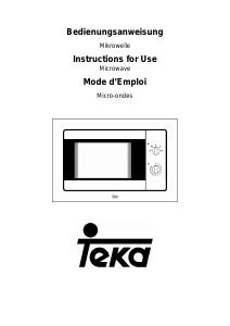 Manual Teka TMW 18 BI Microwave