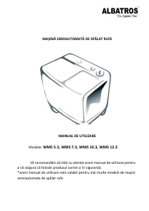 Manual Albatros WMS 10.3 Mașină de spălat