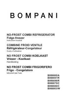 Handleiding Bompani BO06663/W Koel-vries combinatie