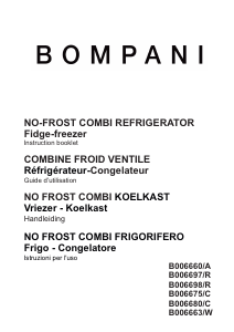 Mode d’emploi Bompani BO06675/C Réfrigérateur combiné