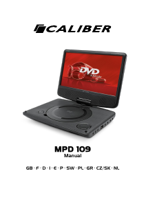 Manual Caliber MPD109 DVD Player