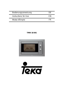 Manual Teka TMW 18 BIG Microwave