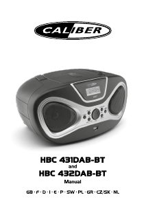 Manual Caliber HBC432DAB-BT Stereo-set