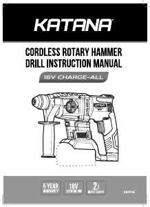 Manual Katana 220002 Rotary Hammer