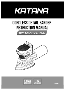 Manual Katana 220140 Delta Sander