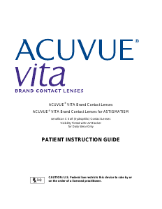 Handleiding Acuvue Vita Contactlenzen