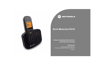 Instrukcja Motorola D1010 Telefon bezprzewodowy