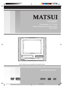 Manual Matsui 14TVDVR1 Television