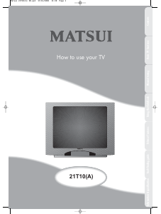 Manual Matsui 21T10(A) Television
