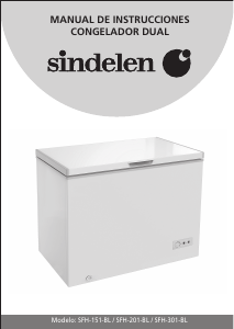 Manual de uso Sindelen SFH-201BL Congelador