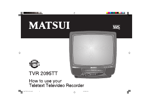 Manual Matsui TVR 2095TT Television