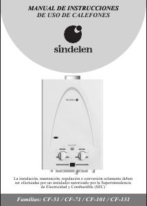 Manual de uso Sindelen CF-131SI Caldera de gas