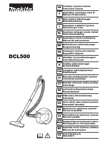 Návod Makita DCL500Z Vysávač