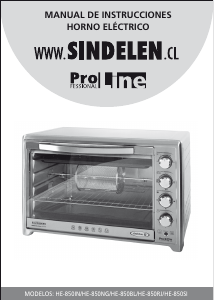 Manual de uso Sindelen HE-850NG Horno