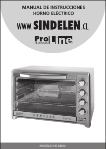 Manual de uso Sindelen HE-600IN Horno