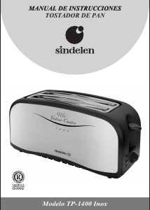 Manual de uso Sindelen TP-1400IN Tostador