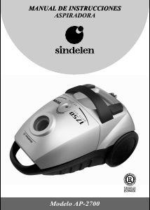 Manual de uso Sindelen AP-2700SI Aspirador