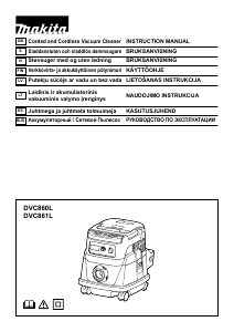 Kasutusjuhend Makita DVC861LZ Tolmuimeja