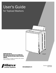 Manual Speed Queen TC5003WN Washing Machine