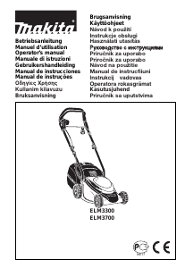 Kullanım kılavuzu Makita ELM3700 Çim biçme makinesi