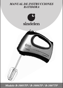 Manual de uso Sindelen B-3005TP Batidora de varillas
