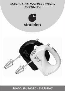 Manual de uso Sindelen B-3500BL Batidora de varillas