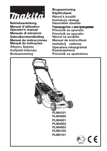 Kullanım kılavuzu Makita PLM4101 Çim biçme makinesi