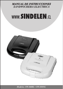 Manual de uso Sindelen SW-840BL Grill de contacto
