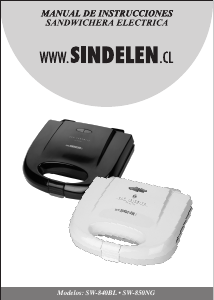 Manual de uso Sindelen SW-850NG Grill de contacto