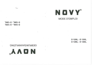 Handleiding Novy D 1255/1 Afzuigkap