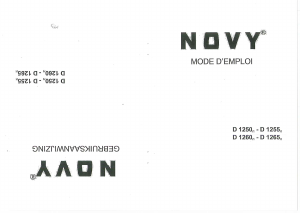 Mode d’emploi Novy D 1265/1 Hotte aspirante