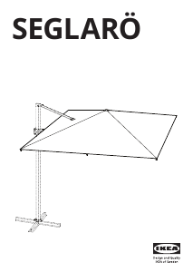 Kullanım kılavuzu IKEA SEGLARO Bahçe şemsiyesi